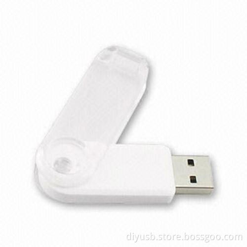 Swivel USB Flash Drive with 4GB Capacities/10-year Data Retention, Customized Colors are Accepted